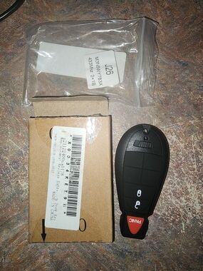 Black Key Fob Remote with Panic Button - Replacement Car Key